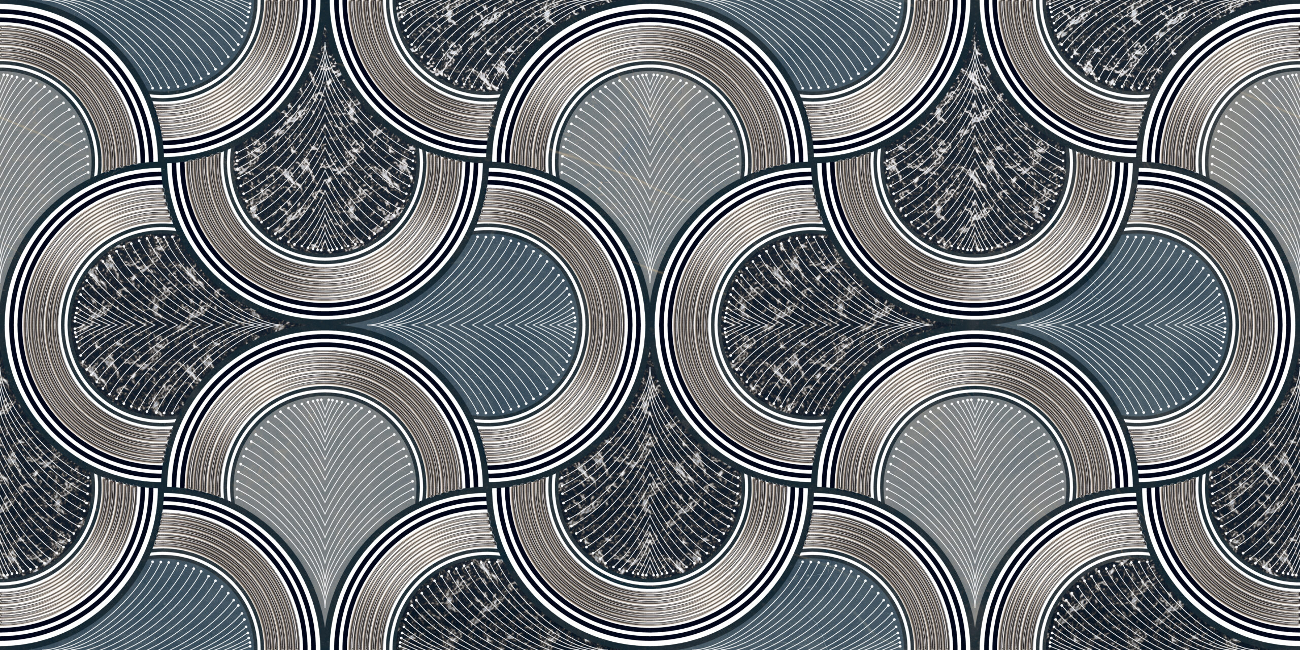 bezszwowy wzór z abstrakcyjnymi kwiatami, płytki ścienne 3d, geometryczny druk cyfrowy do projektowania płytek ceramicznych.